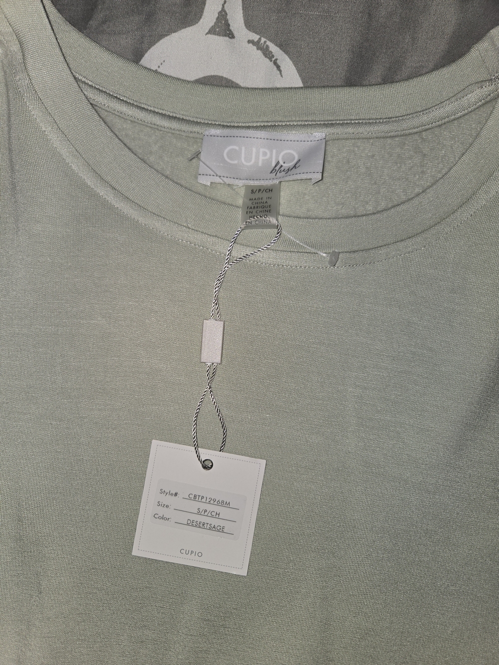 Cupio Desert Sage Short Sleeve Tee - Light Green